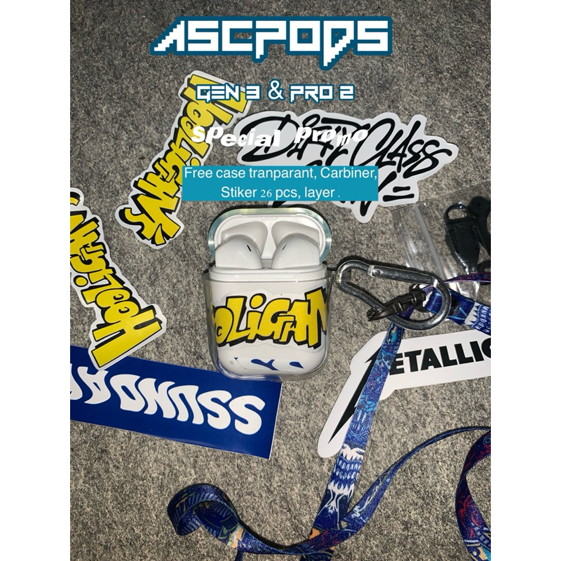 asc pods Gen 2 custom. free case,stiker,carbiner & layer.