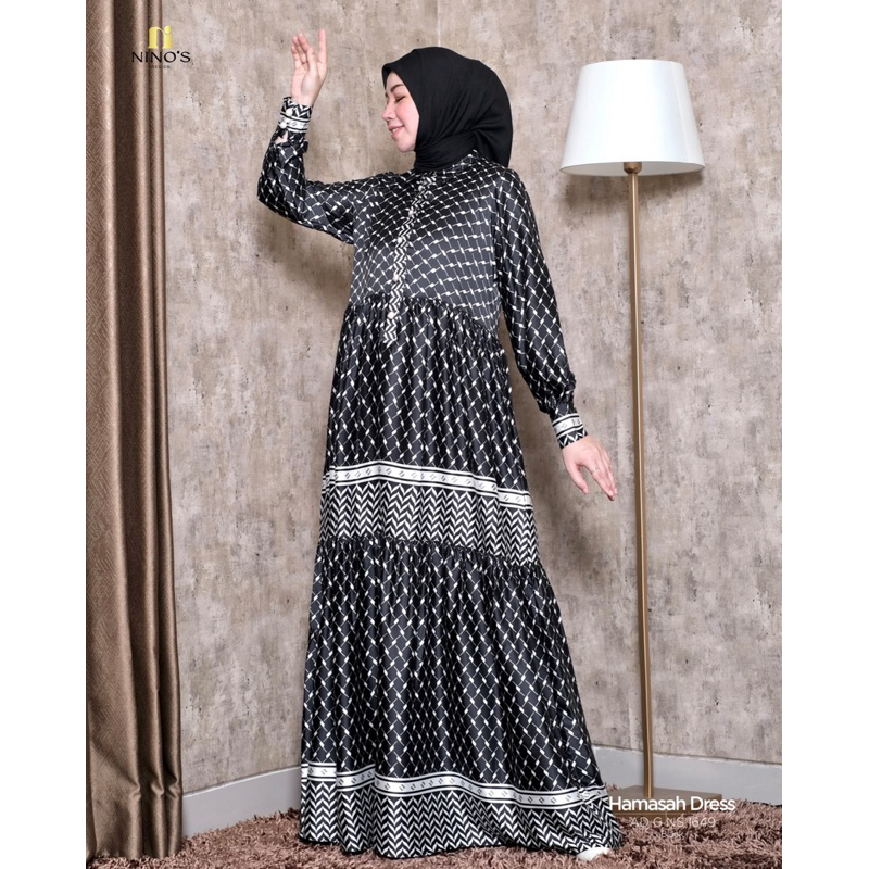 HAMASAH DRESS GAMIS MUSLIM TERBARU NINOS DESIGN