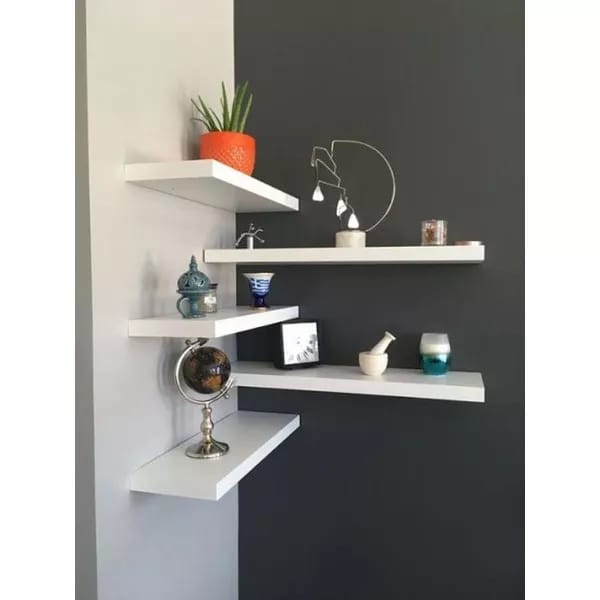 Ambalan Dinding Lebar 15 cm panjang 20/30/40/50 cm Hambalan Papan Ambalan melayang Rak Dinding Minim