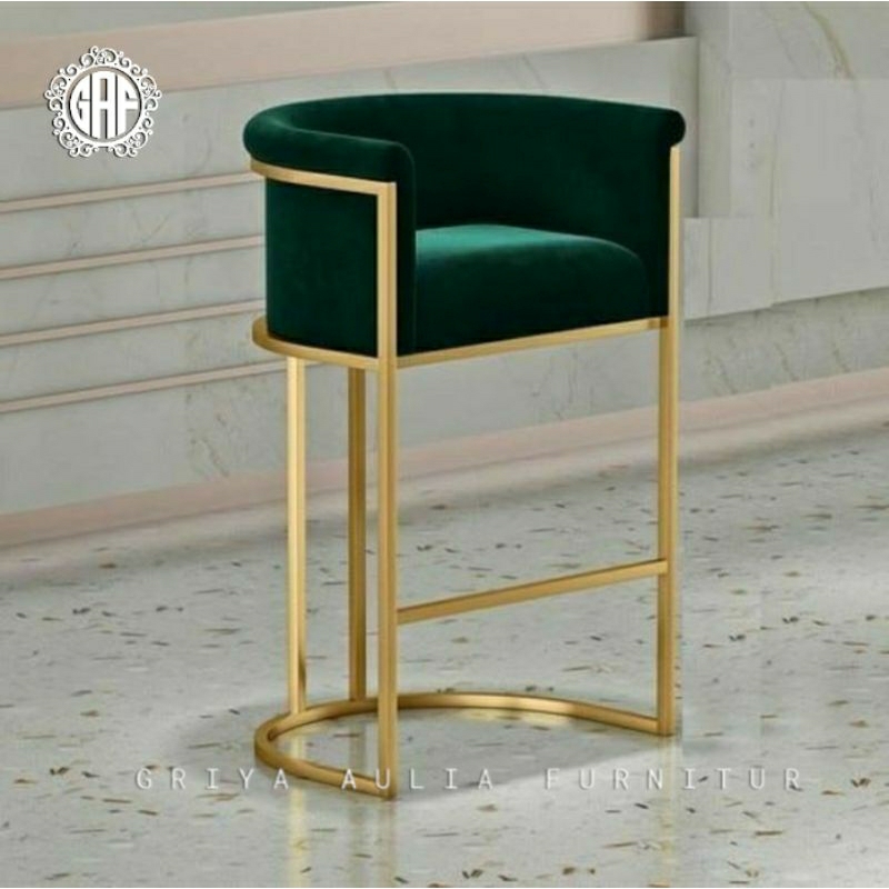 Kursi Bar stainless finising gold modern kursi bar terbaik