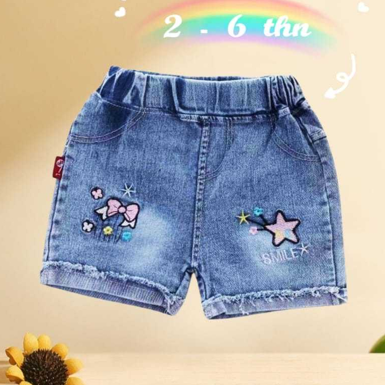 Hotpants Anak Perempuan Import Umur 1-5Th ,Jeans Hotpans Anak Perempuan Kekinian Terbaru