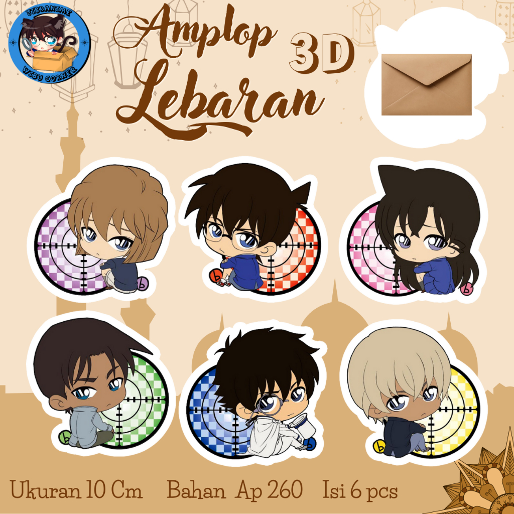 

Amplop 3D anime Detective conan