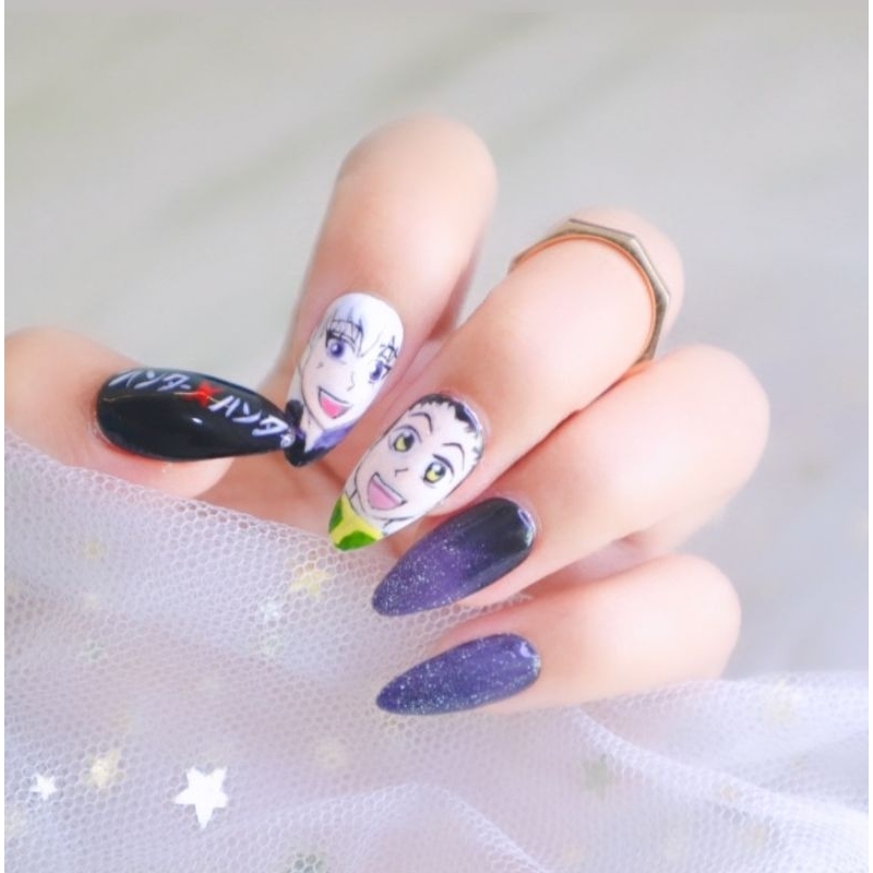 press on nails kuku palsu japanese nailart wedding nails kupal fake nails anime