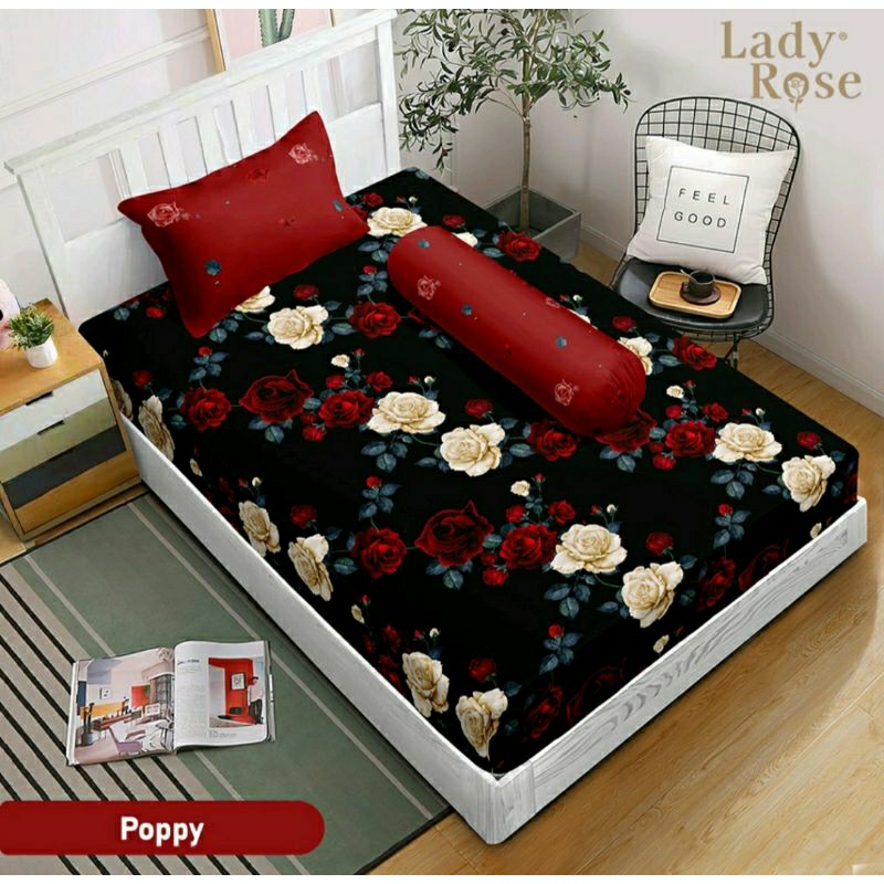 Sprei single lady rose uk 90x200 cm poppy