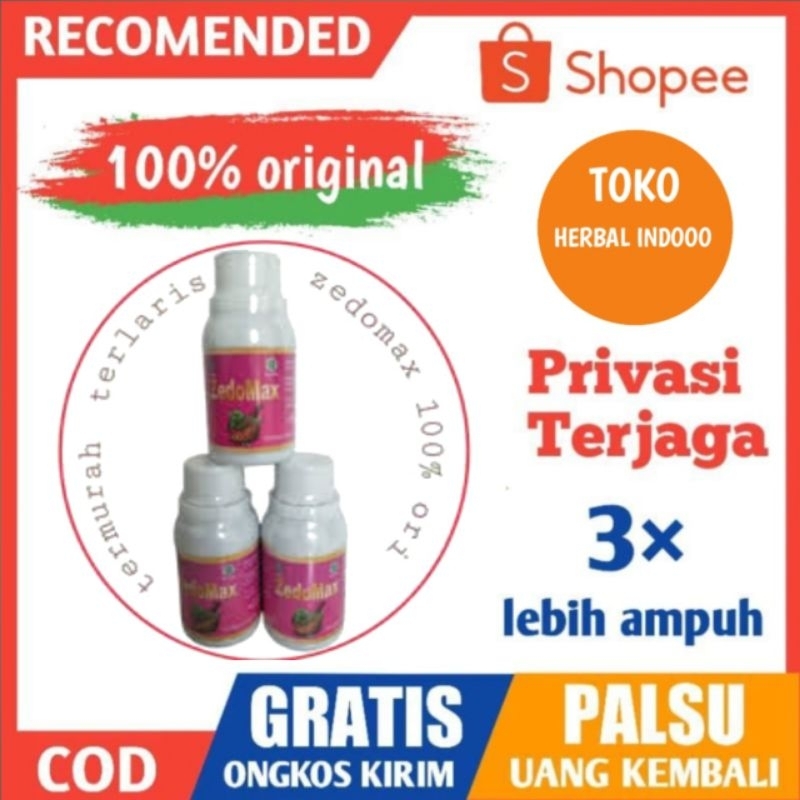 zedomax (original 100%) palsu dijamin uang kembali