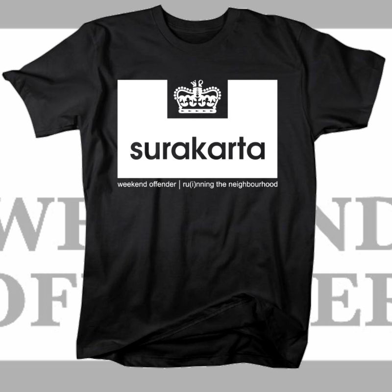 KAOS BAJU TSHIRT CASUAL FOOTBALL SURAKARTA WEEKEND OFFENDER