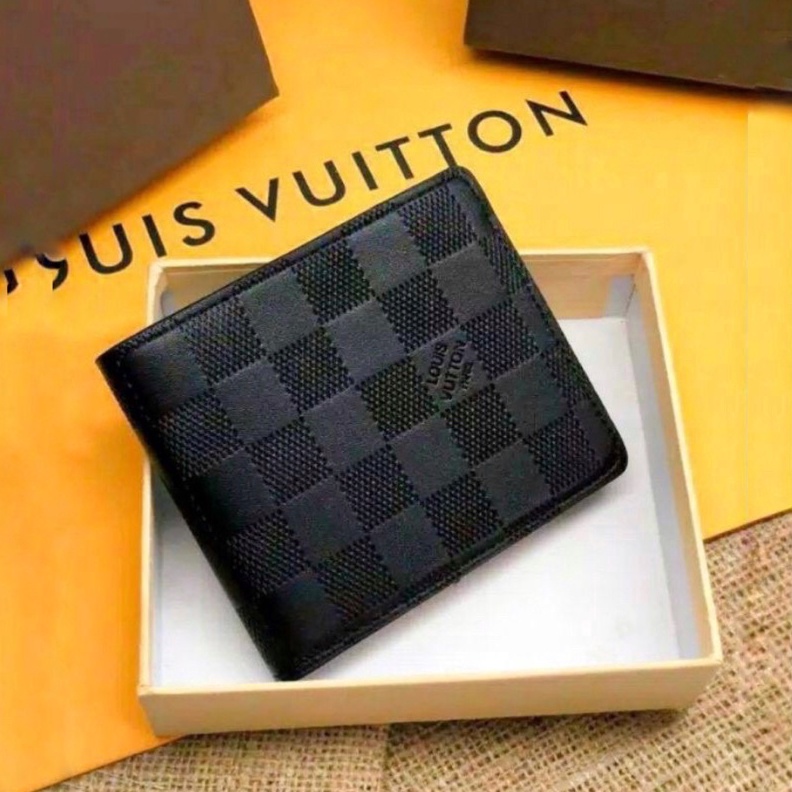 Original PROMO DOMPET PRIA LV 6223 DAMIER EB PREMIUM  FREE BOX murah