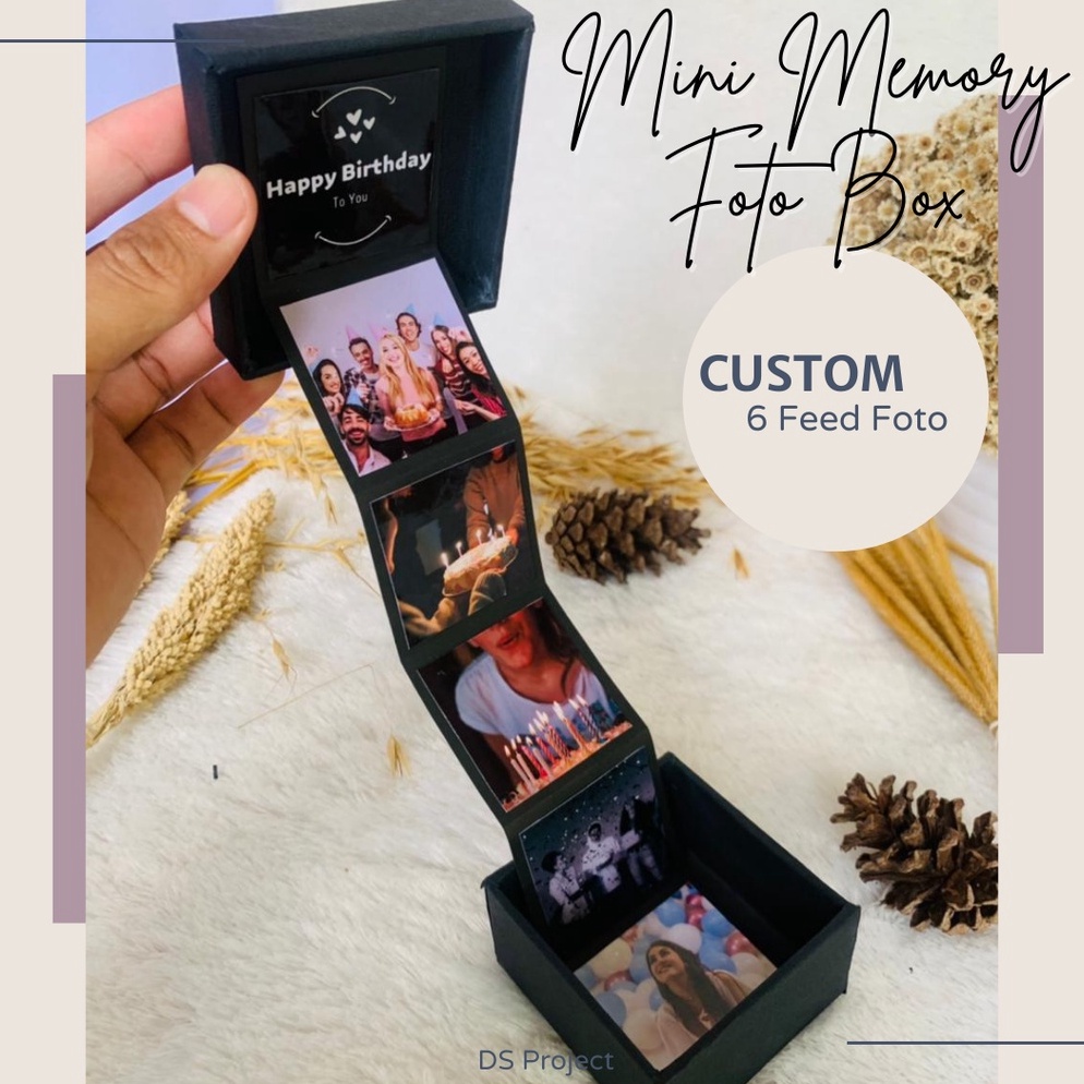 Koleksi Impian Anda Kado Gift Mini Memory Photo Box 6 Foto Hadiah Ulang Tahun Untuk Bestie  Pacar Cewek Cowo