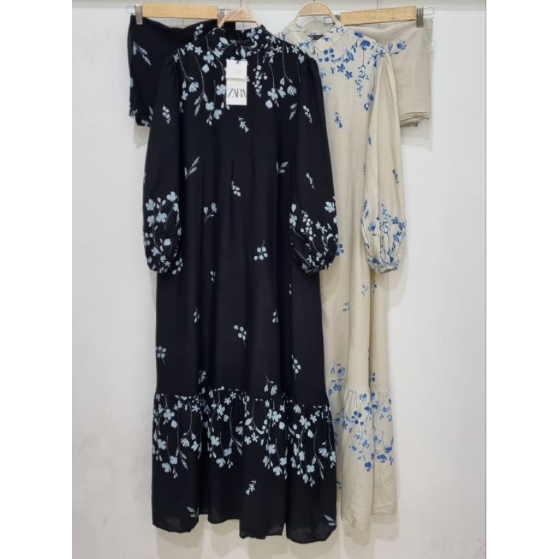 GAMIS ZARA SET KERUDUNG katun rayon premium