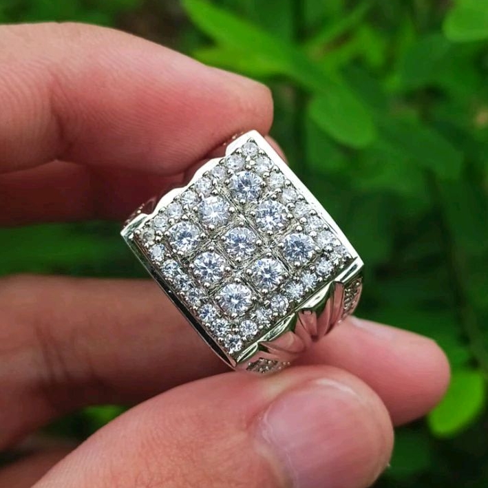 Cincin Batu diamond Moissanite