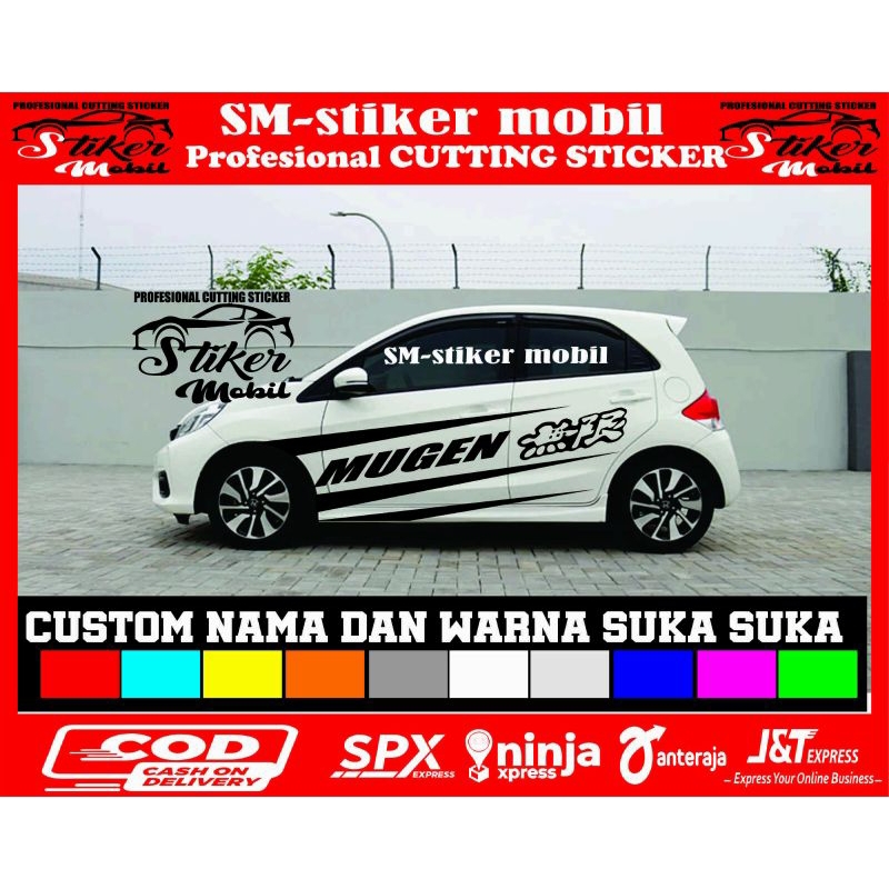 stiker mobil brio mobilio agya ayla dll stiker mugen stiker variasi mobil sticker cutting