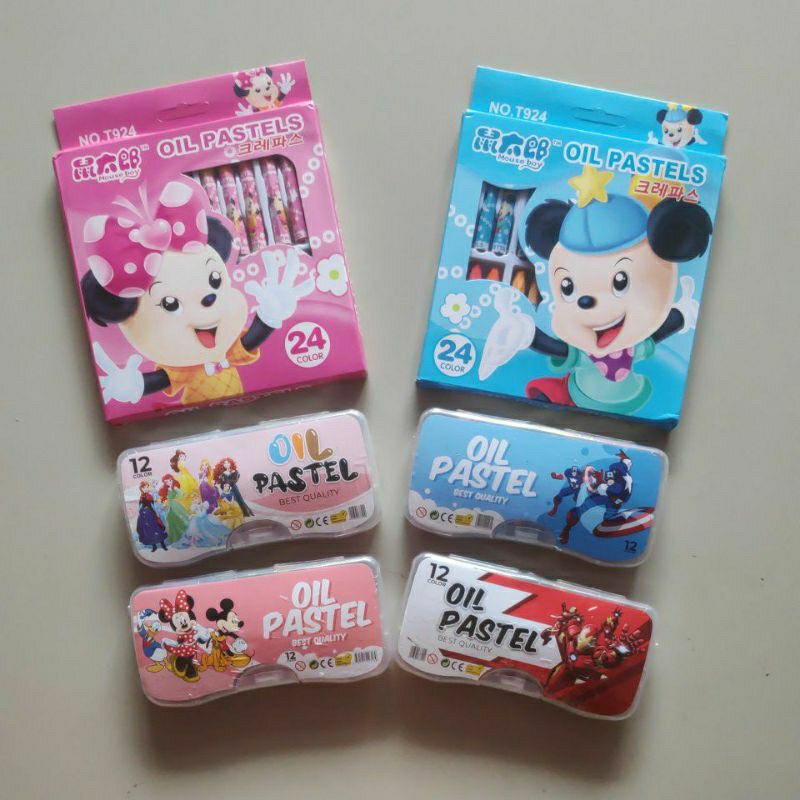 

Krayon anak Oil Pastels 24 PCS - 12 Oil Pcs Box Pastel Perlengkapan Menggambar ATK Alat Tulis Kantor Sekolah Mewarnai Warna