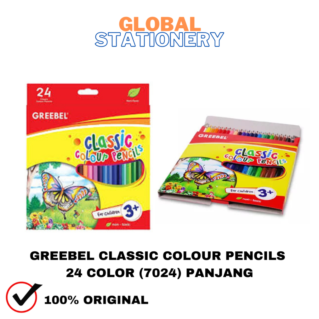 

Pensil Warna Kayu GREEBEL 24C 24 Warna 7024 Classic Colour Pencils