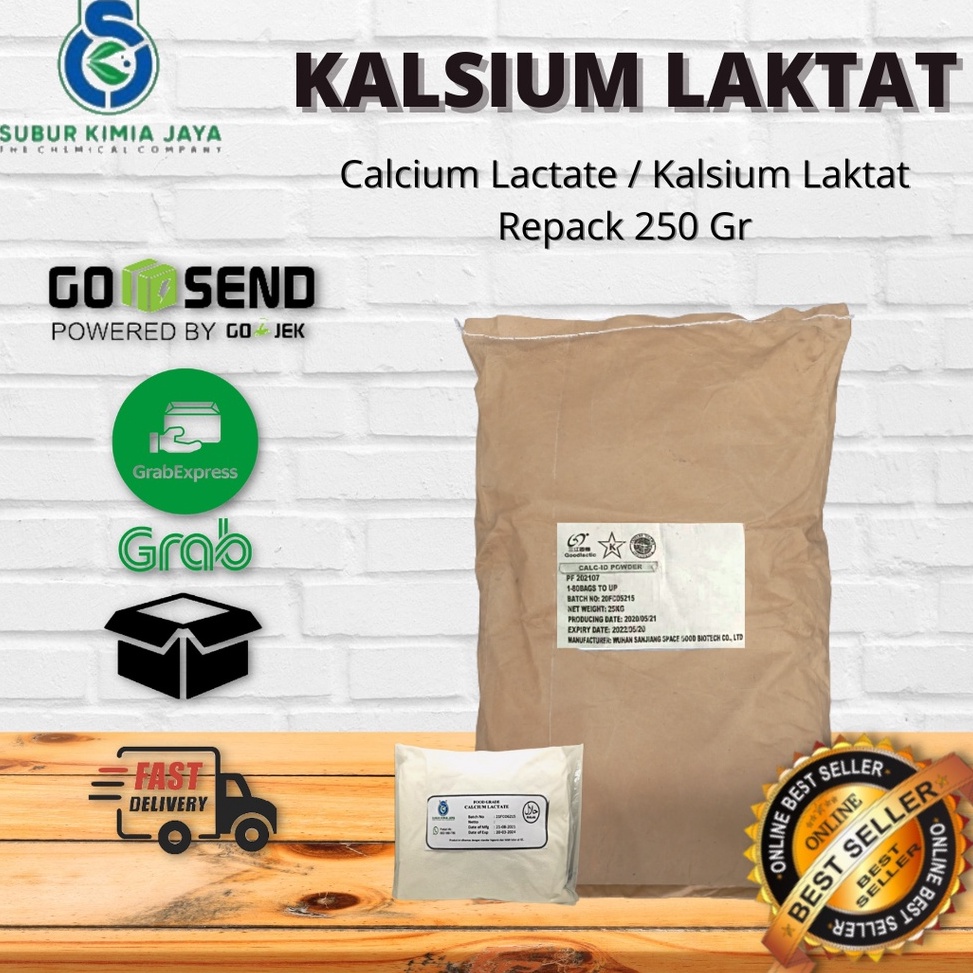 

DAW594 ORIGINAL Kalsium Laktat Calcium Lactate Calsium Lactate Food Grade 25 Gr
