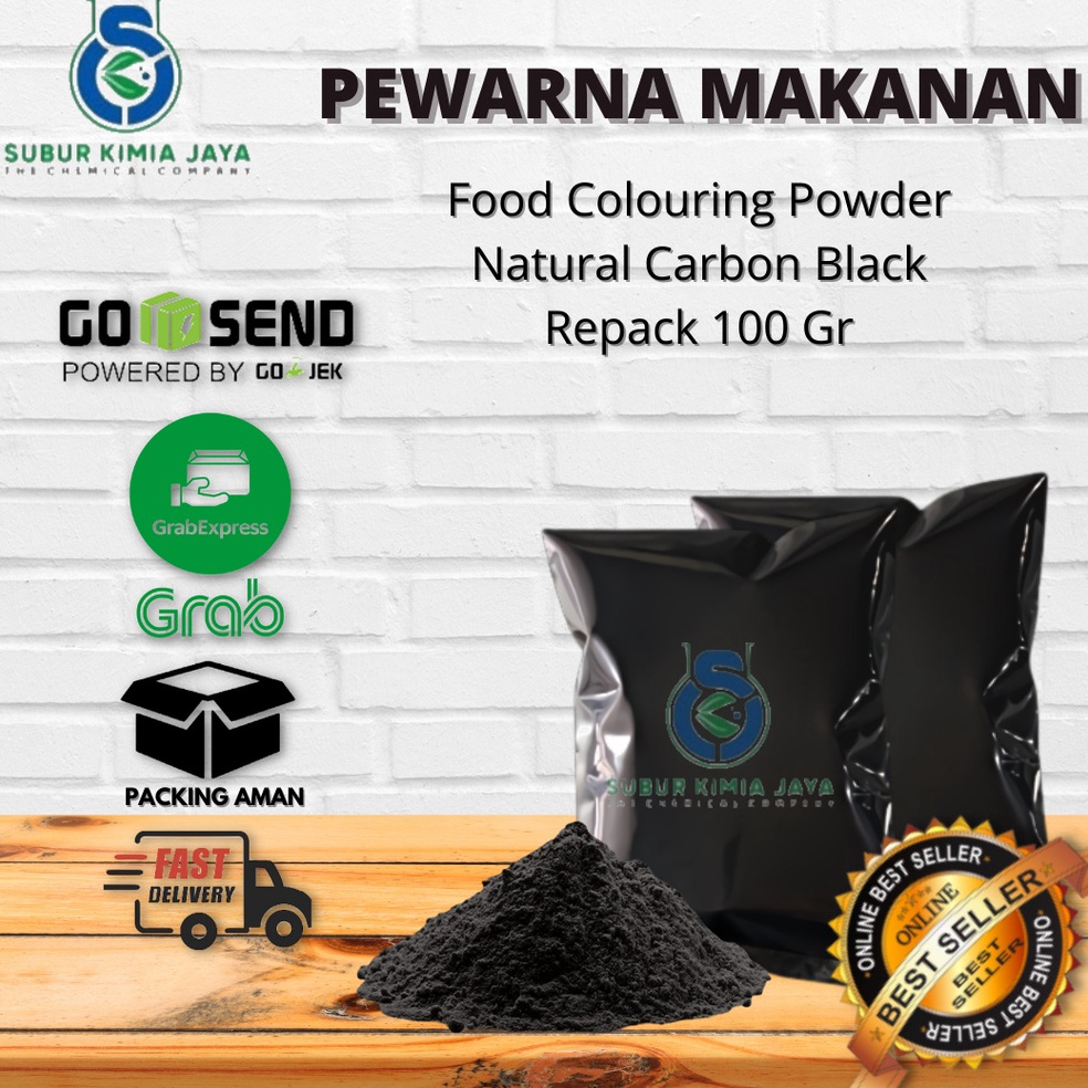 

OLT237 Pewarna Makanan Natural Warna Hitam Carbon Black Food Grade 1 gr