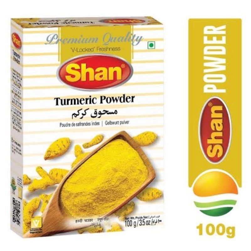 

Shan Turmeric Powder Kunyit Bubuk Haldo Manjal Curcuma 100gr Rempah Original