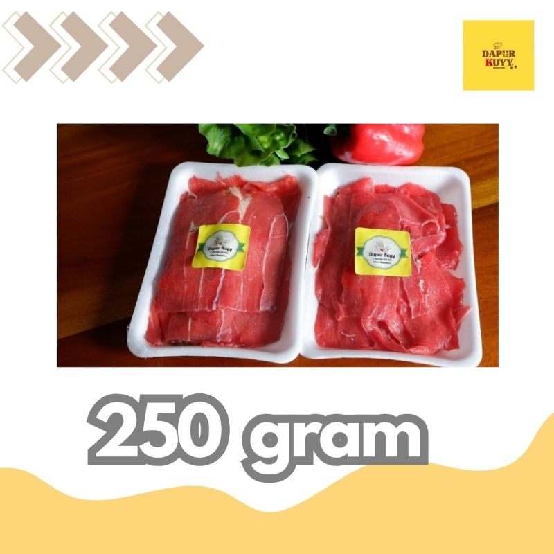

BEEF SLICE AUS NON FAT 250 GRAM