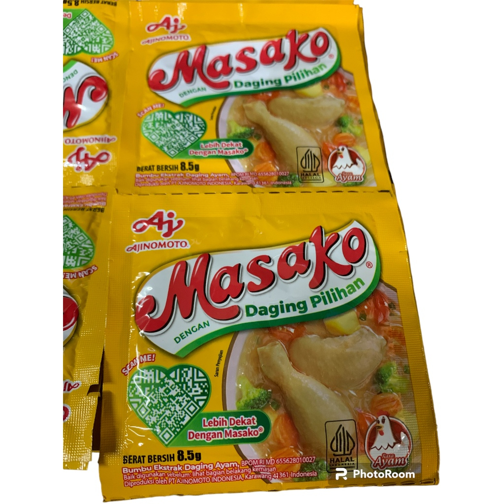 

Masako Rasa Ayam dan Sapi 12sachet/Rtg