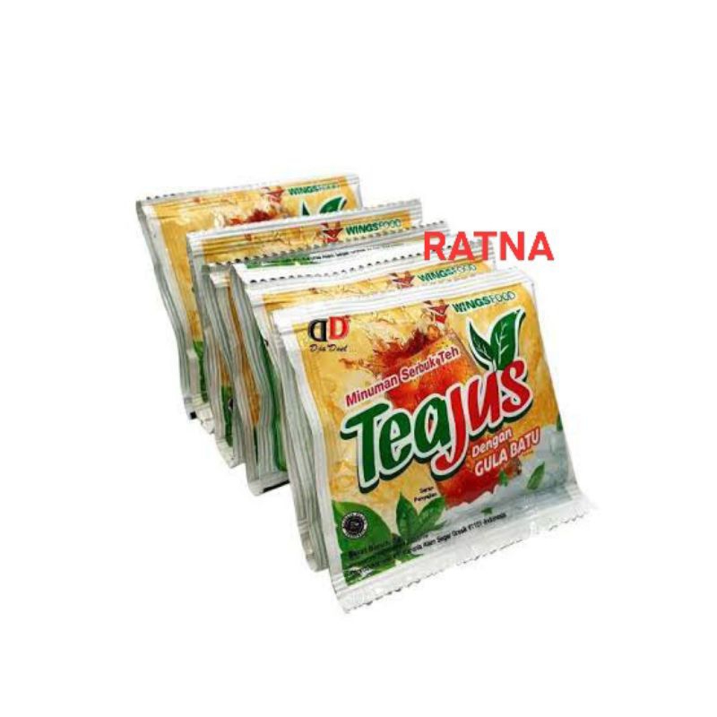 

TEA JUS / TEAJUS GULA BATU ( 1 Renteng isi 10 Sachet)