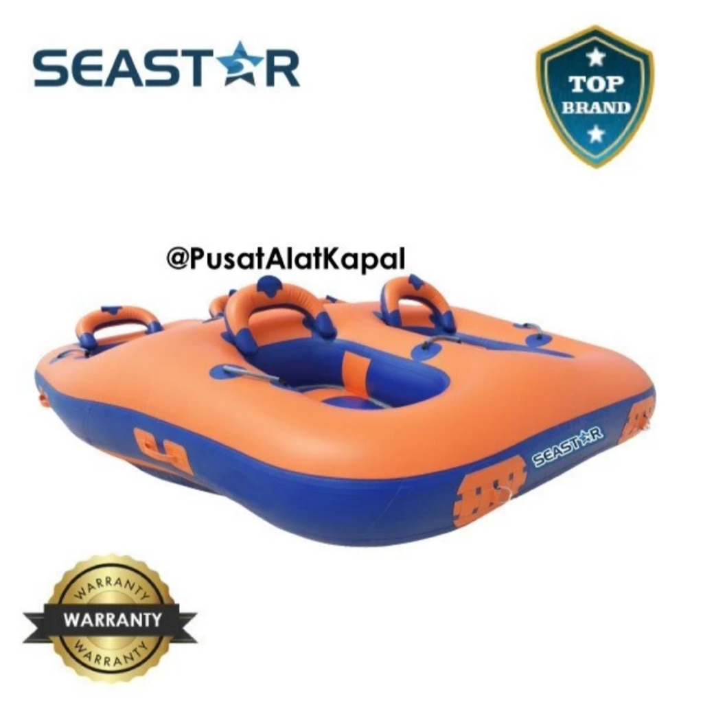 Wahana Air - Perahu Karet Donat Boat Kapasitas 3 - 6 Orang - SEASTAR - 3 Orang