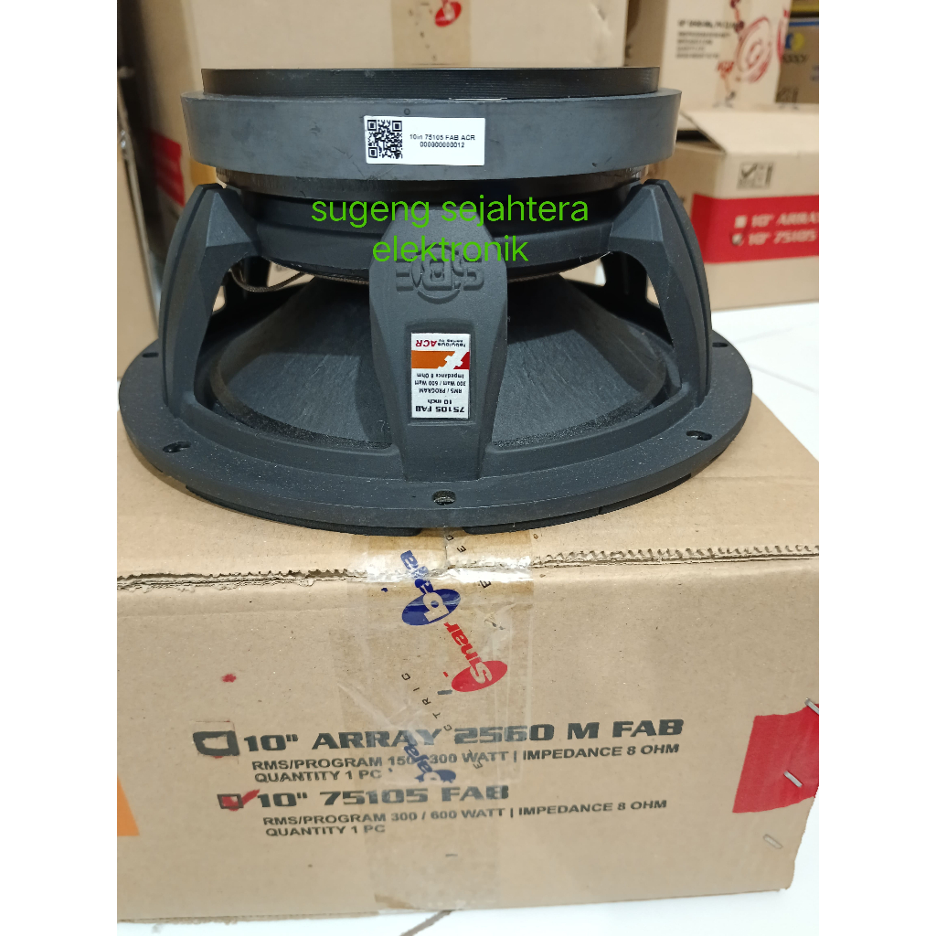 Speaker fabulous 10" 75105 voice coil 75,55mm /3 inch wat 600