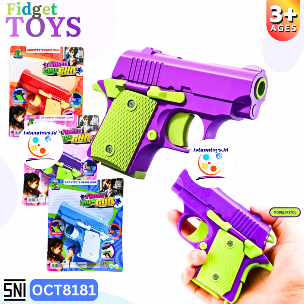Id Mainan Fidget Toys Fun Gun Pistol Oct8181