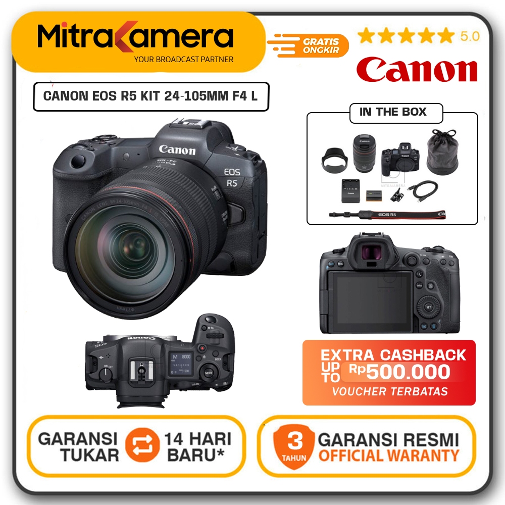 Canon EOS R5 Kit 24-105mm F4 L / Canon Mirrorless EOS R5