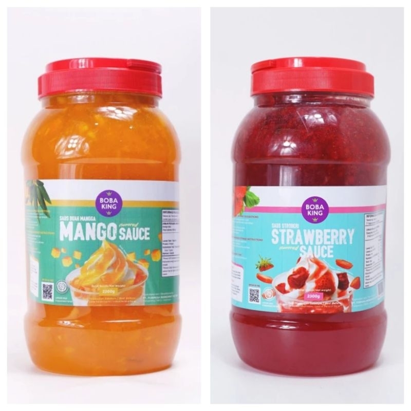 

BOBA KING MANGO SAUCE/STRAWBERRY SAUCE JAM TOPPING MINUMAN