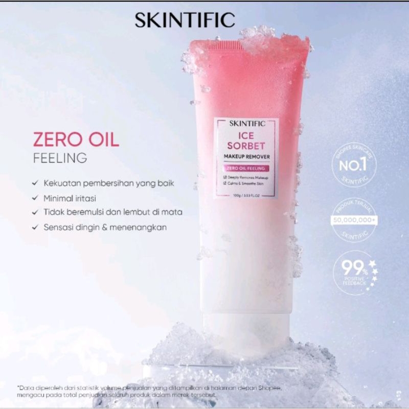 Skintific Ice Sorbet Makeup Remover Zero Oil Feeling