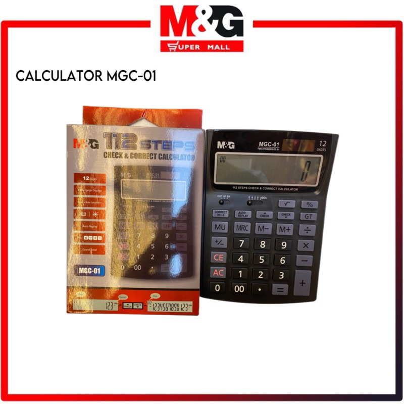 

M&G 112 Steps Calculator 12 Digit / Kalkulator M&G 12 Digit MGC-01