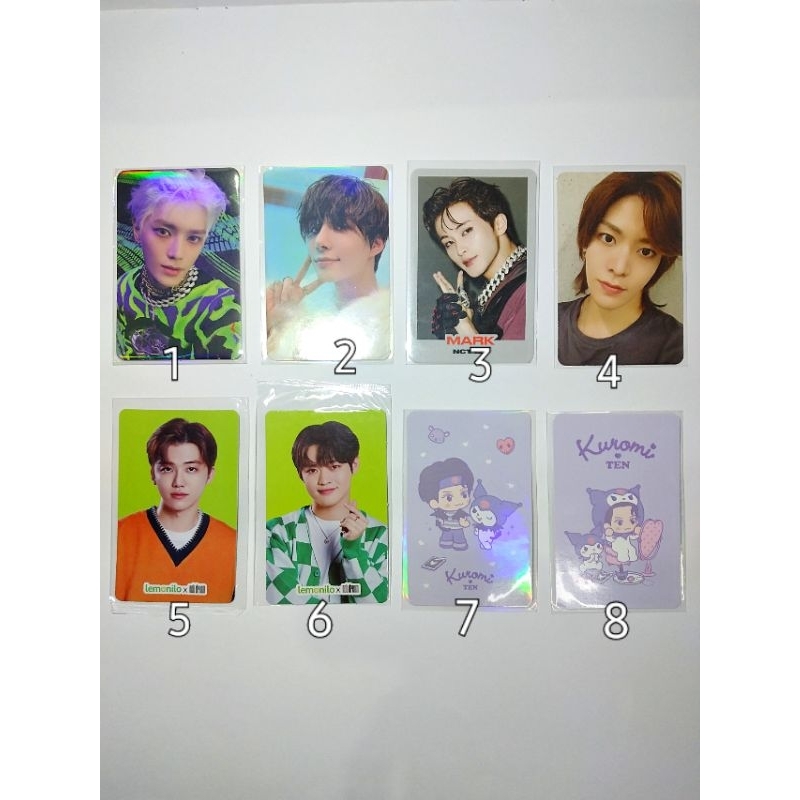 SALE  PC Photocard Official MD Sanrio yuta,mark,taeyong,jungwoo,jaemin,cenle Lemonilo, 2 baddies