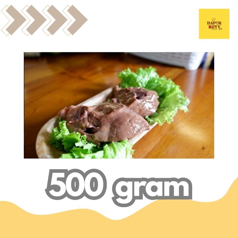 

HATI SAPI SEGAR 500 GRAM