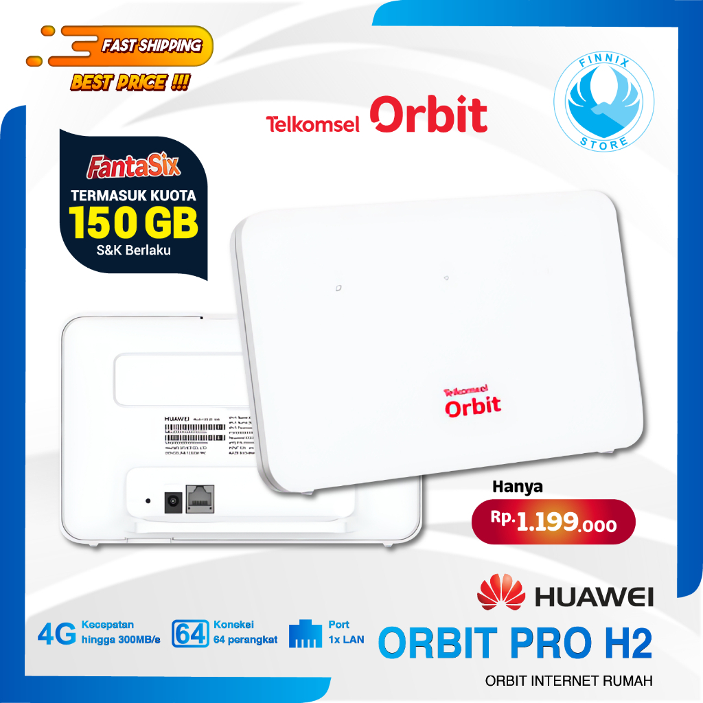 Telkomsel Orbit Pro H2 Huawei B530 Wifi Home Router Modem