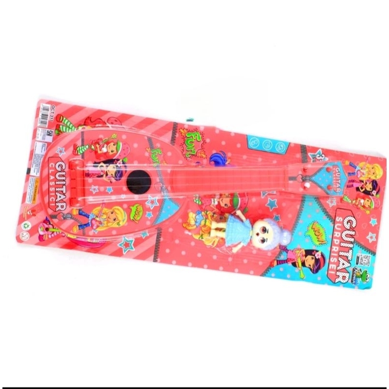 mainan anak guitar perempuan motif cewek OCT 317 mainan anak cewek gitar / oct 319 gutar super star