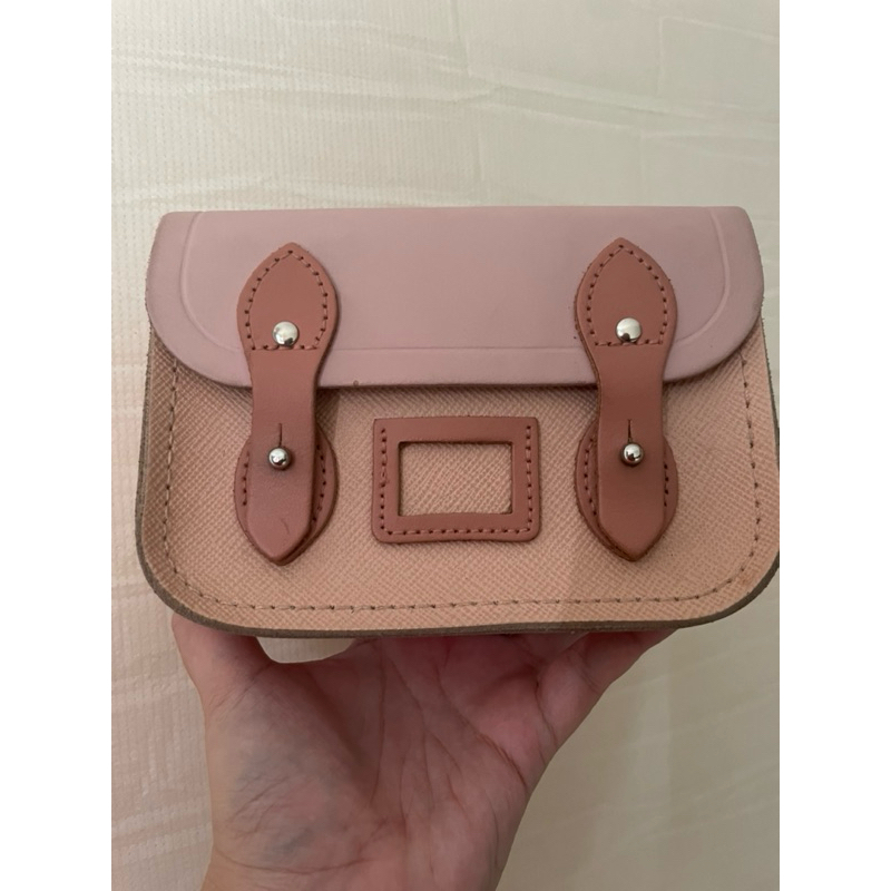 Cambridge Satchel Mini In Pink Original - Preloved VVGC