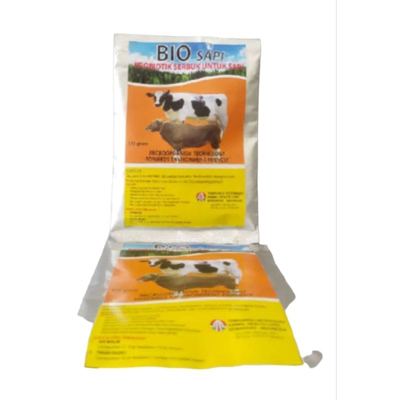 ￼BIO SAPI 100GR -  PROBIOTIK SERBUK KHUSUS TERNAK SAPI MEMACU PERTUMBUHAN DAYA TAHAN DAN EFENSIENSI 