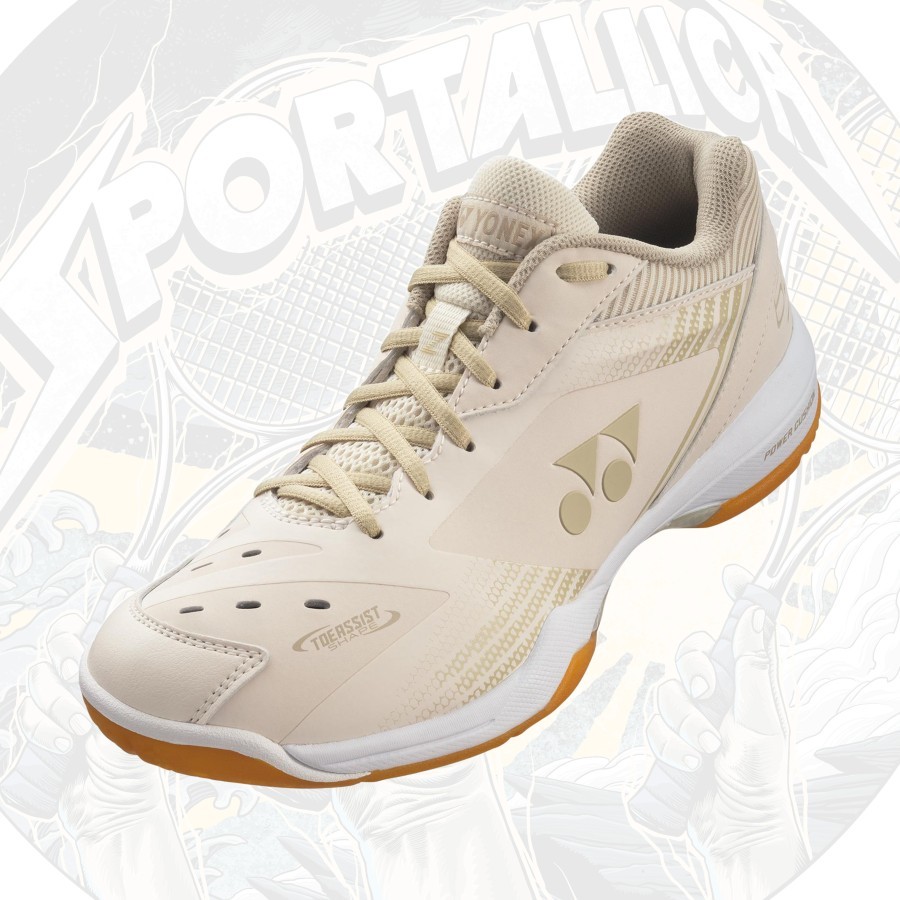 Sepatu Badminton Yonex SHB65Z3 SHB65 Z C-90 WIDE SHB65Z3WYE Natural