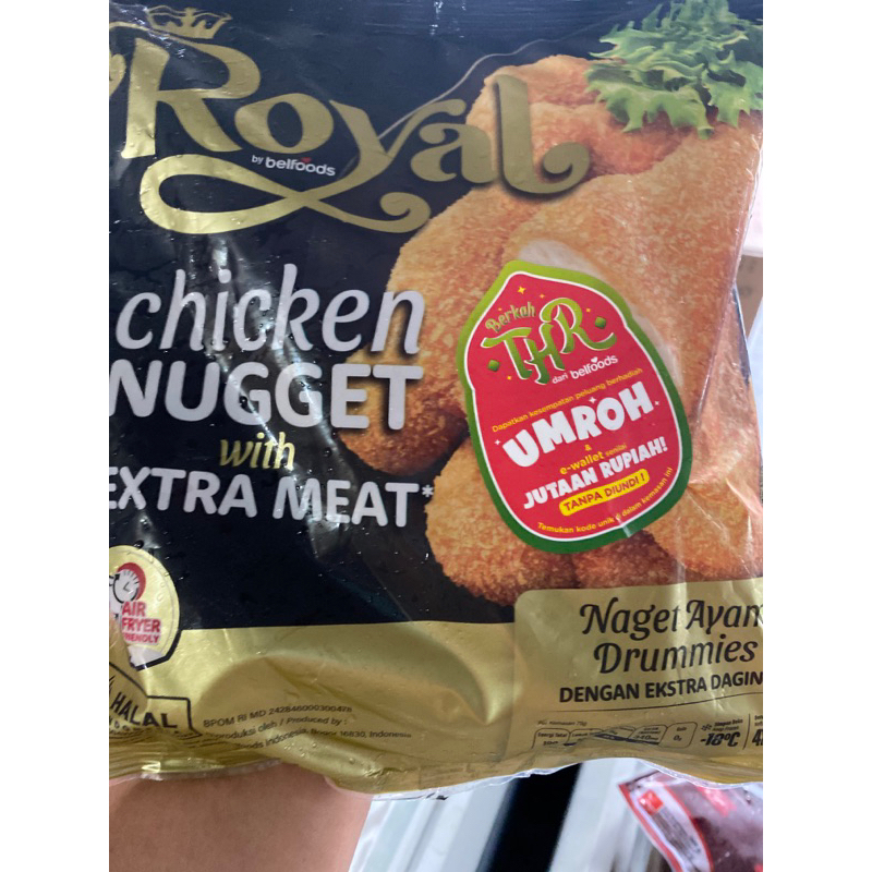 

royal chicken nugget with extra meat drummies