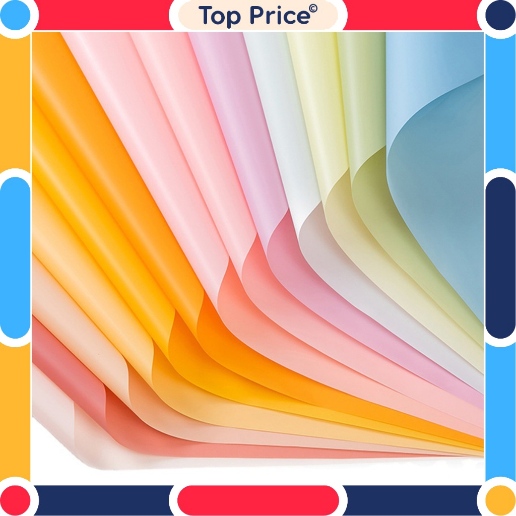 

20 LEMBAR Flower Wrapping Paper Varian Polos Kertas Buket Bunga Cellophane Florist KB30