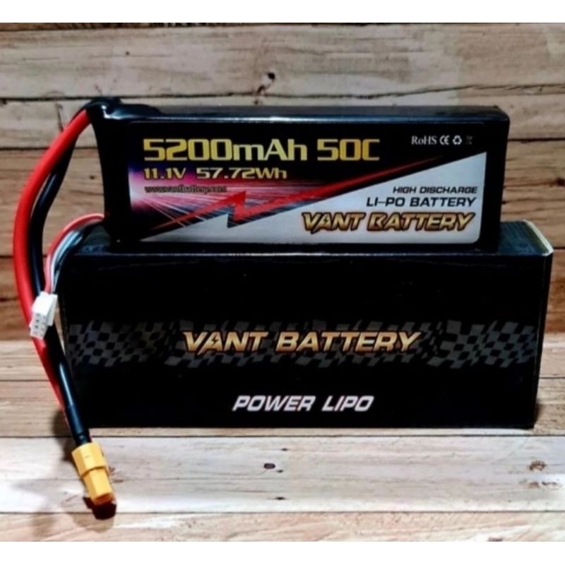 Lipo 3s 5200mah 50c vant battery