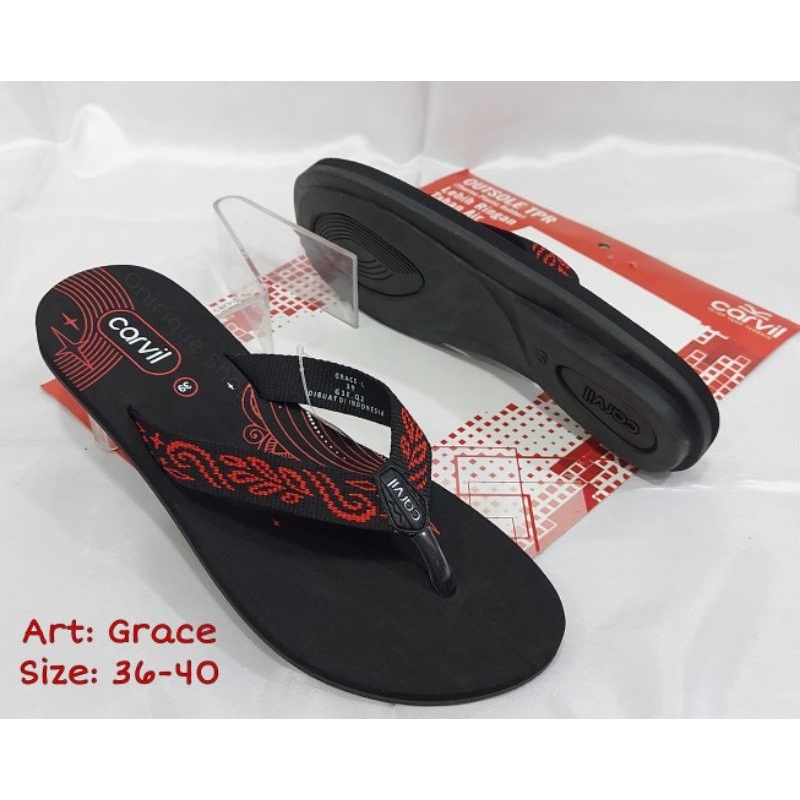 SANDAL JEPIT WANITA CARVIL ORIGINAL