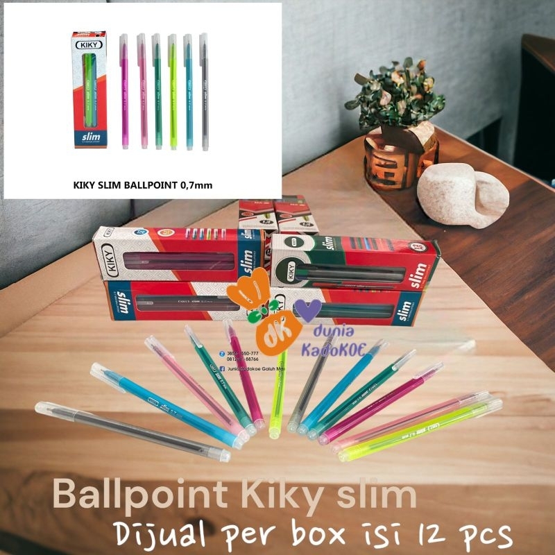 

Ballpoint KIKY berbagai model harga murah PER Pak isi 12pcs