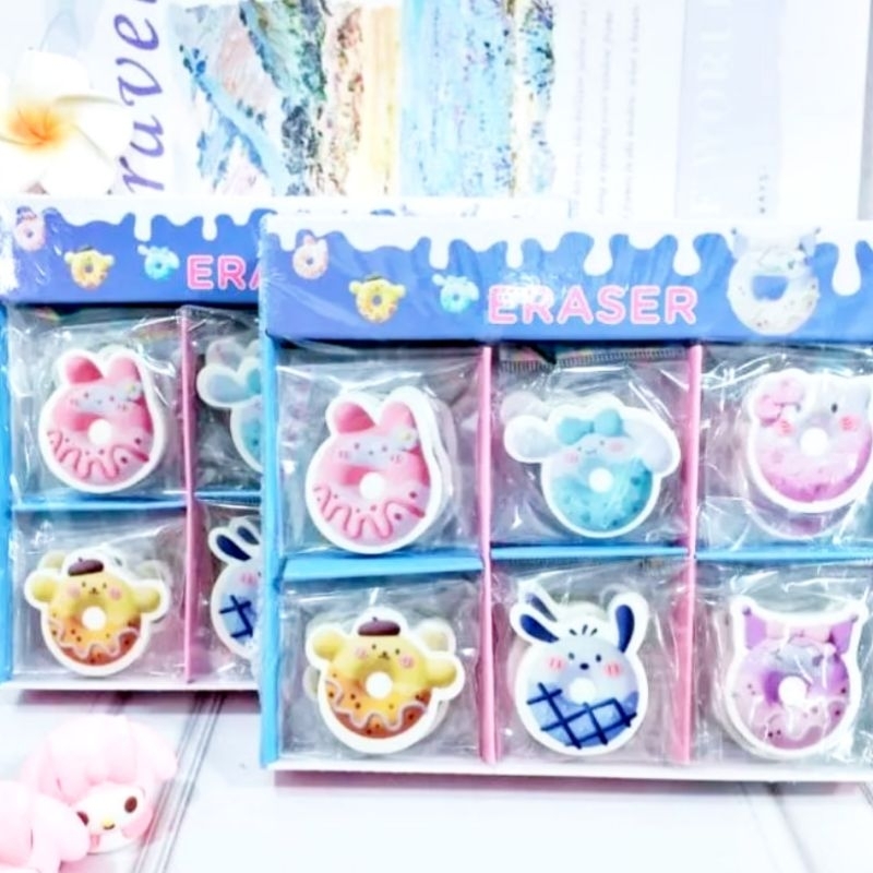 

Penghapus eraser pensil Sanrio Donat Putih Premium