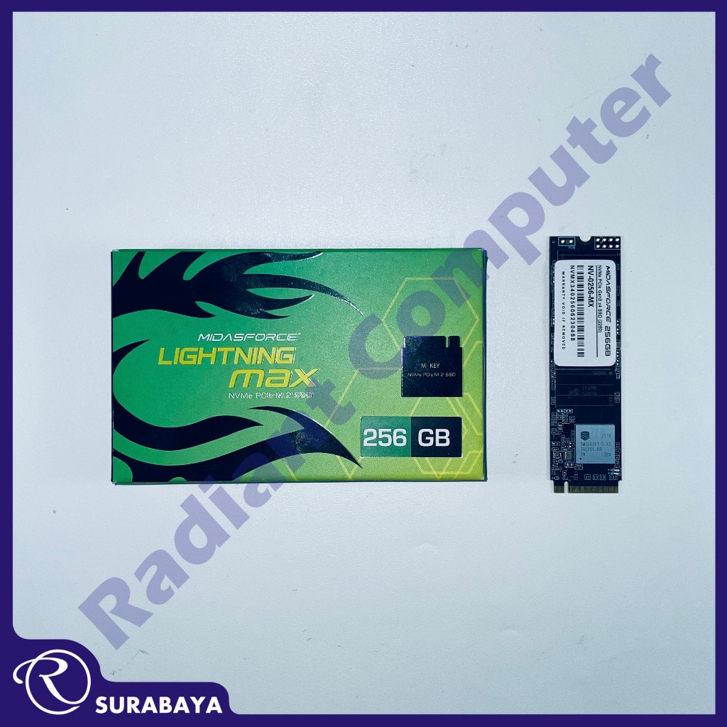 SSD M2 NVMe Midasforce Lightning Max 256GB