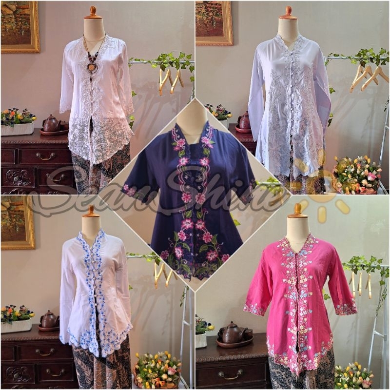 Baju Kebaya Encim Kutubaru Kartini Bordir Pesta Wisuda Preloved