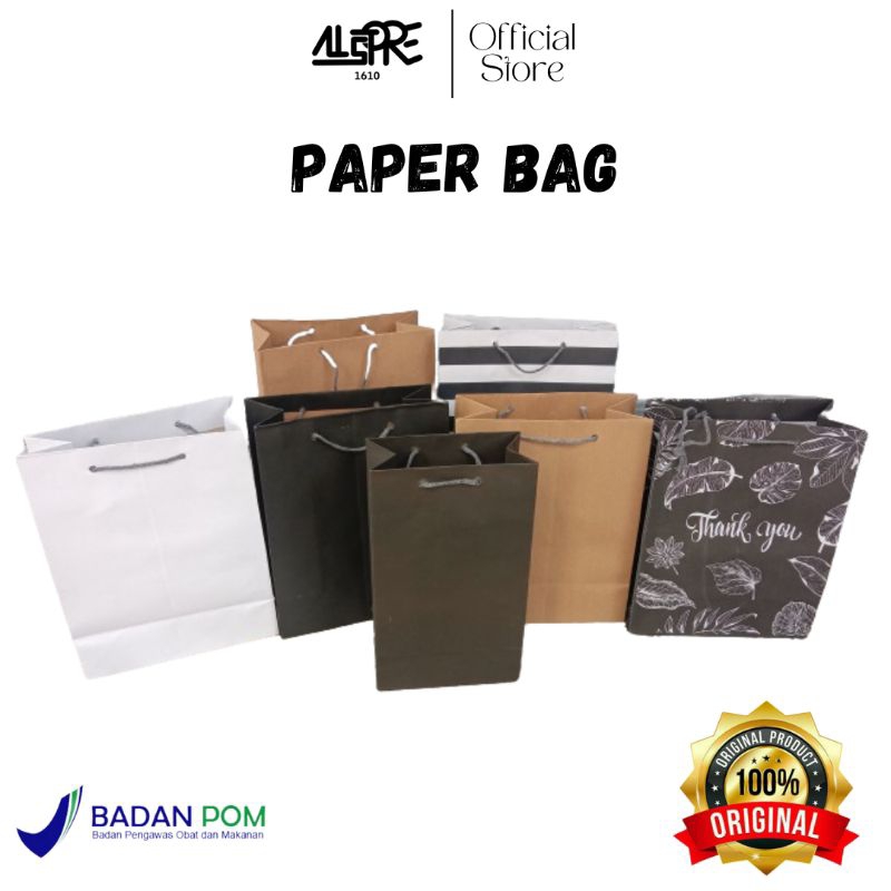 

Paper Bag Hitam Polos | Paper Bag Coklat Polos | Tas Kertas Belanja | Kantong souvenir & kue