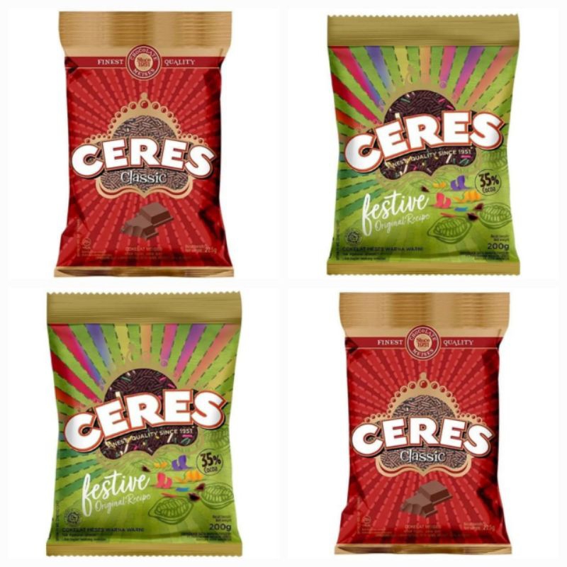 

Ceres Coklat Meises Classic / Ceres Coklat Meises Festive 80 Gr & 200 Gr