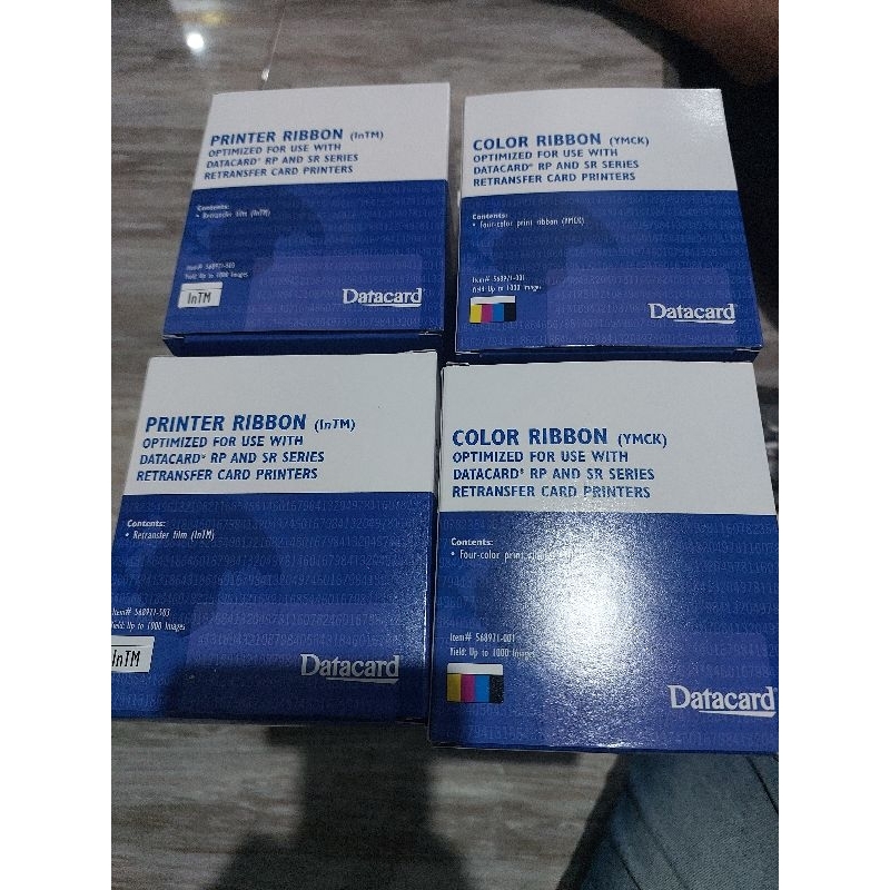 Ribbon Datacard 1SET (YMCK) SR200/SR300 Part Number #568971-001/568971-503
