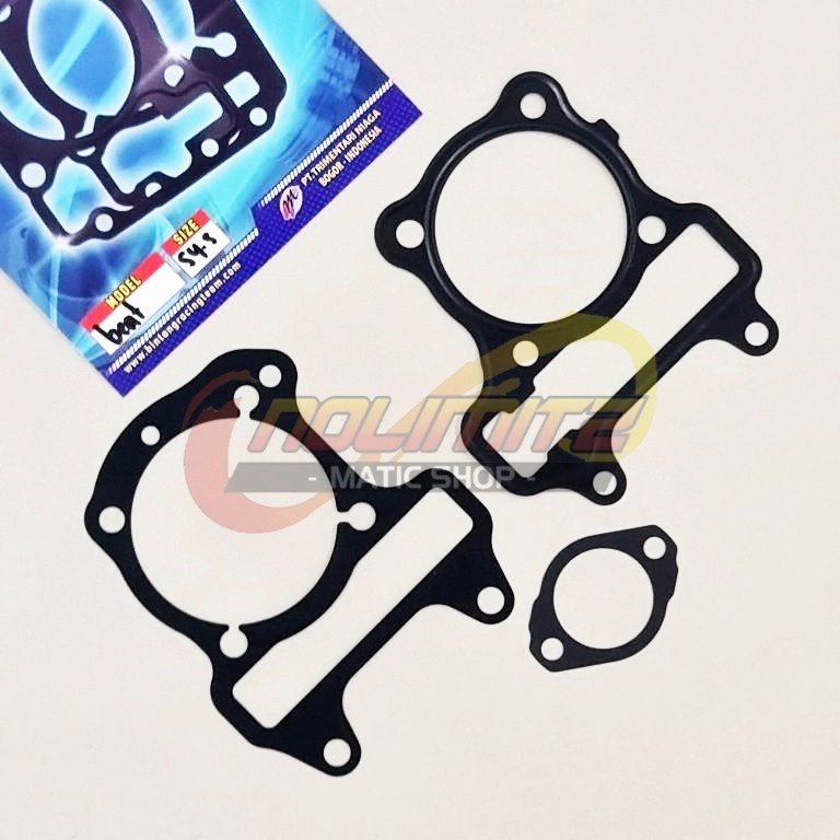 Paking Blok Head BRT Aluminium Honda Beat Scoopy Spacy 110 Karbu