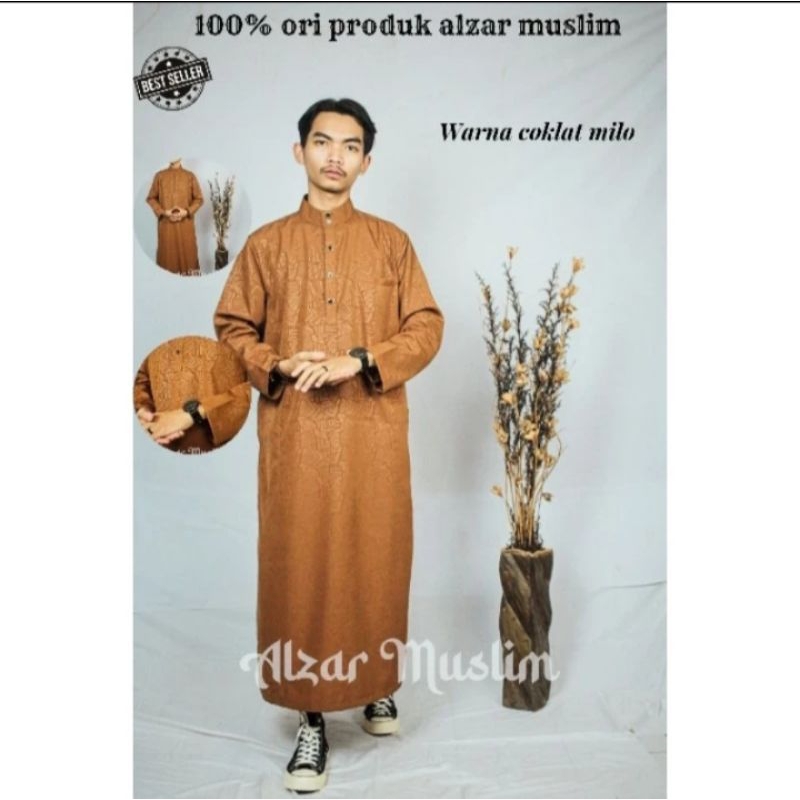 jubah pria dewasa lengan panjang | jubah pria embos premium| jubah pria arab saudi premium polos